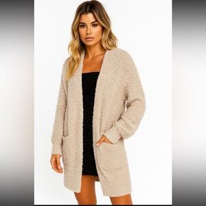 Rachel Zoe Long Hooded Sweater/ cardigan NWT